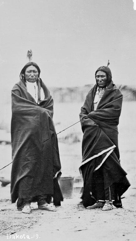 Spotted Tail & Quick/Fast Bear at Fort Laramie in 1868