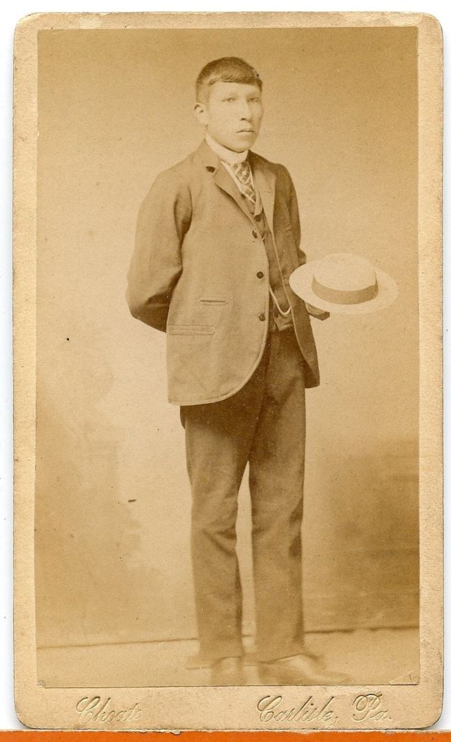 Living Bear and his son Plenty Horses